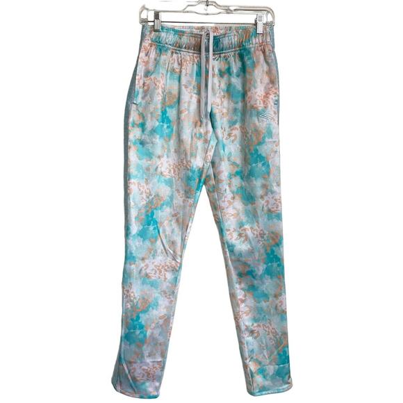 Umbro Women's Sublimated Track Pants -‎ Prism Blur/White Size Small - Picture 1 of 10